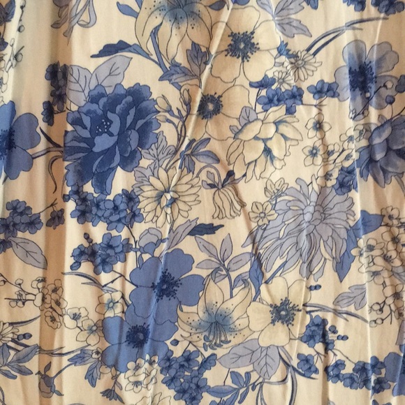 Blue Floral Maxi Dress - Picture 3 of 3